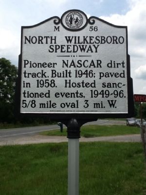 North Wilkesboro Speedway Marker image. Click for full size.