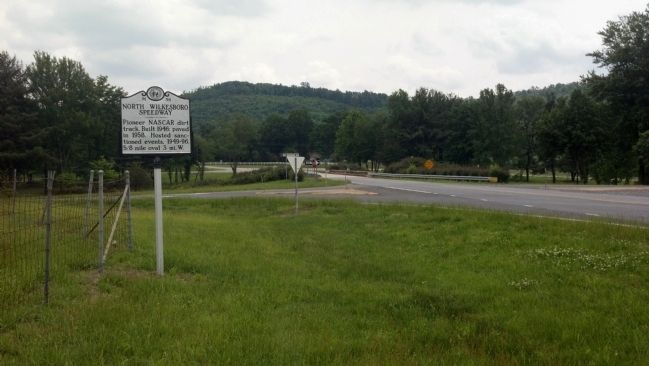 North Wilkesboro Speedway Marker. Click for full size. North Wilkesboro Speedway Marker image. Click for full size.