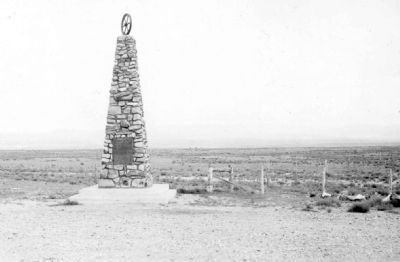A 1941 View of the Mormon Battalion Monument image. Click for full size.