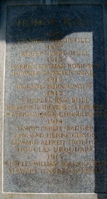 Bowdoin College World War Memorial Honor Roll image. Click for full size.