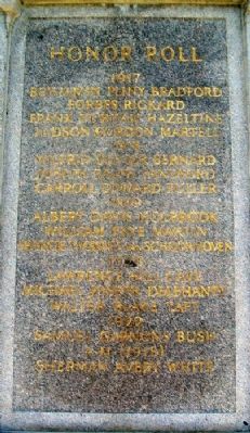Bowdoin College World War Memorial Honor Roll. Click for full size. Bowdoin College World War Memorial Honor Roll image. Click for full size.