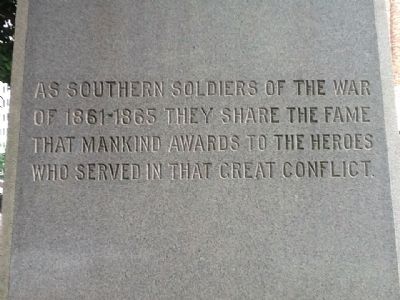Our Confederate Dead Marker (left) image. Click for full size.