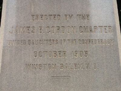 Our Confederate Dead Marker (front) image. Click for full size.