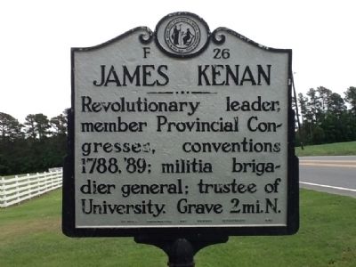 James Kenan Marker. Click for full size. James Kenan Marker image. Click for full size.
