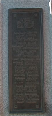 Veterans Memorial - Plaque 4. Click for full size. Veterans Memorial - Plaque 4 image. Click for full size.