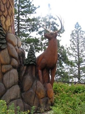 Tahoe City�s “Big Tree” Sculpture image. Click for full size.