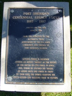 Fort Sheridan Marker image. Click for full size.