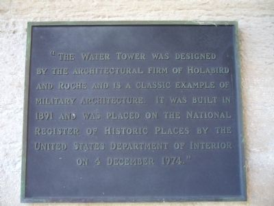 The Water Tower Marker. Click for full size. The Water Tower Marker image. Click for full size.