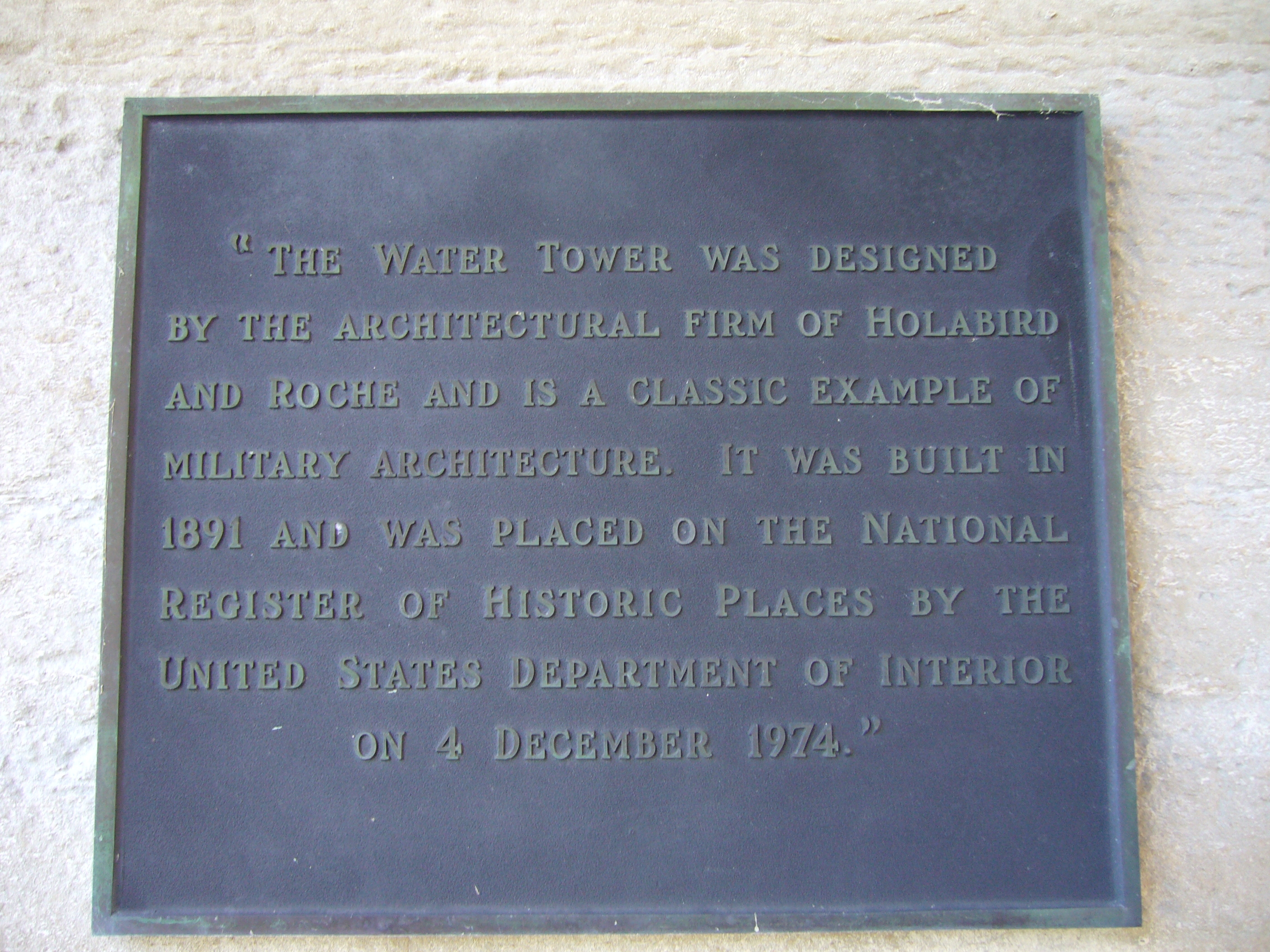 The Water Tower Marker