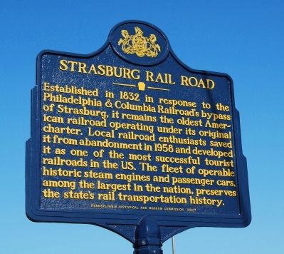 Strasburg Rail Road Marker image. Click for full size.