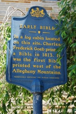 Early Bible Marker image. Click for full size.