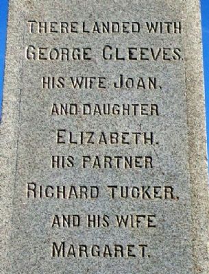 George Cleeves Memorial. Click for full size. George Cleeves Memorial image. Click for full size.