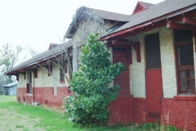 Donalds Southern Railway Depot (late 1800s)<br>Northeast Facade. Click for full size. Donalds Southern Railway Depot (late 1800s)<br>Northeast Facade image. Click for full size.