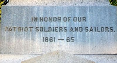 Civil War Memorial Dedication. Click for full size. Civil War Memorial Dedication image. Click for full size.