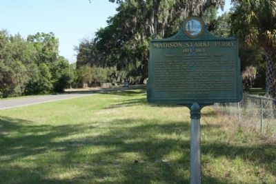 Madison Starke Perry Marker, looking north along County Road 234 image. Click for full size.