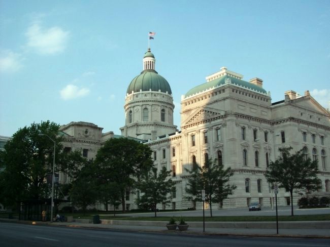 North/East corner - - Indiana State House - - Indianapolis, Indiana image. Click for full size.