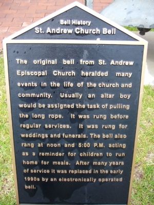 St. Andrew Church Bell Marker image. Click for full size.