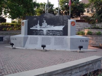 Full View - - USS Indianapolis CA-35 Marker image. Click for full size.