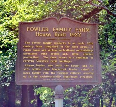 Fowler Family Farm Marker image. Click for full size.