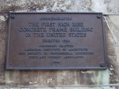 The First High Rise Concrete Frame Building in the United States Marker image. Click for full size.