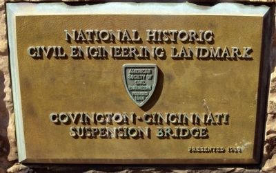 National Historic Civil Engineering Landmark Marker image. Click for full size.