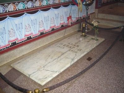 Grave of King Peter II at St. Sava Monastery image. Click for full size.