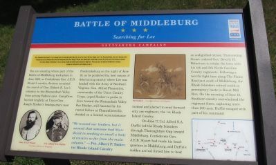 Battle of Middleburg Marker. Click for full size. Battle of Middleburg Marker image. Click for full size.