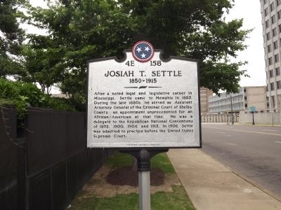 Josiah T. Settle Marker image. Click for full size.