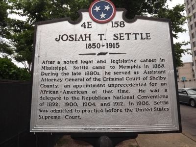 Josiah T. Settle Marker image. Click for full size.
