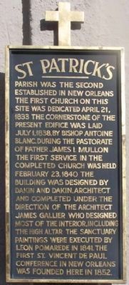 St. Patrick's Marker image. Click for full size.