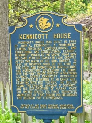 Kennicott House Marker image. Click for full size.