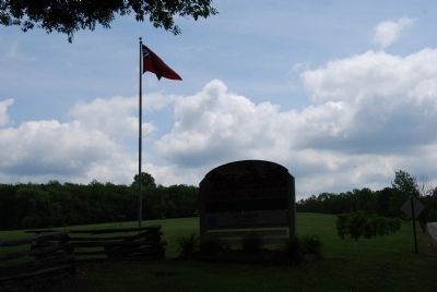 Bushy Run Battlefield Entrance Sign image. Click for full size.