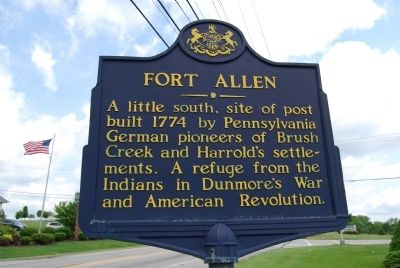 Fort Allen Marker image. Click for full size.
