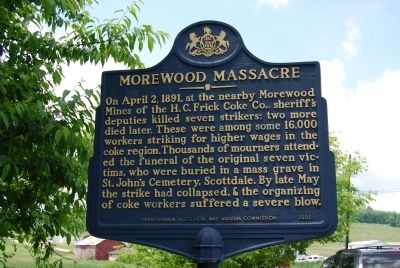 Morewood Massacre Marker image. Click for full size.