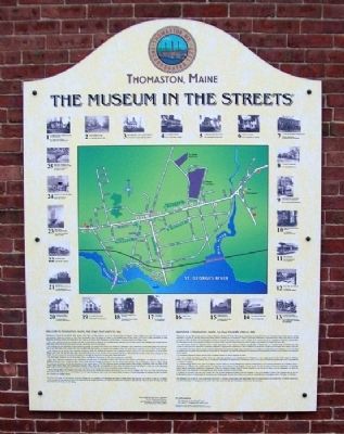 Welcome to Thomaston, Maine, the Town That Went to Sea Marker. Click for full size. Welcome to Thomaston, Maine, the Town That Went to Sea Marker image. Click for full size.