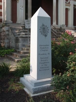Side Two - - Johnson County Revolutionary War Memorial Marker image. Click for full size.