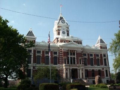 North Side - - Johnson County Courthouse - Franklin, Indiana image. Click for full size.