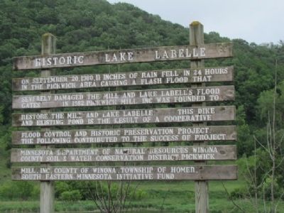 Historic Lake Labelle Marker image. Click for full size.