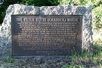The Peter Tufts (Cradock) House Marker image. Click for full size.