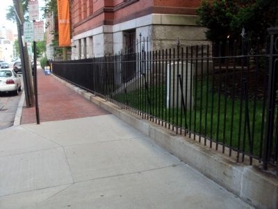 Spot where the British Landed Marker. Click for full size. Spot where the British Landed Marker image. Click for full size.