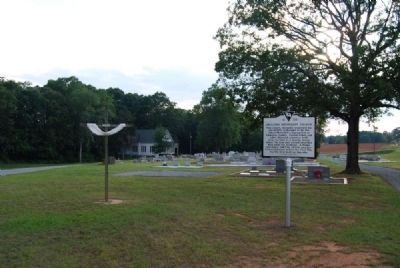 Ebenezer Methodist Church Marker<br>Looking East Along Due West Highway image. Click for full size.
