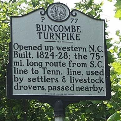 Buncombe Turnpike Marker image. Click for full size.