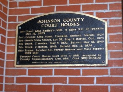 Johnson County Court Houses Marker image. Click for full size.