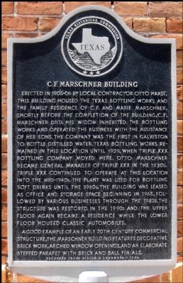 C. F. Marschner Building Marker image. Click for full size.