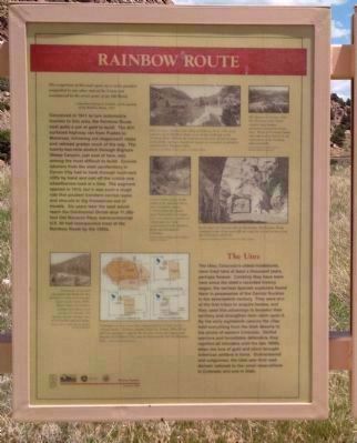 Rainbow Route / Western Fremont County Marker - Side A image. Click for full size.