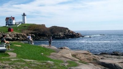 View of Rocky Shore Along Cape Neddick image. Click for full size.