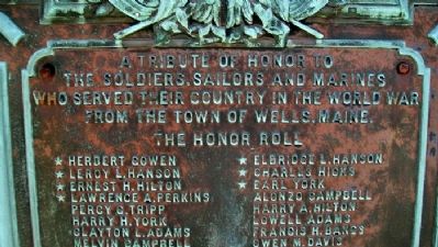 World War Memorial. Click for full size. World War Memorial image. Click for full size.