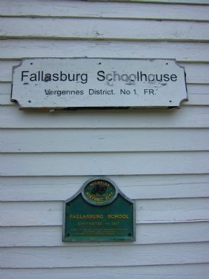 Fallasburg School constructed in 1867. Click for full size. Fallasburg School constructed in 1867 image. Click for full size.