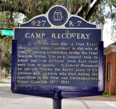 Camp Recovery Marker. Click for full size. Camp Recovery Marker image. Click for full size.