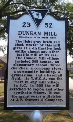 Dunean Mill Marker image. Click for full size.